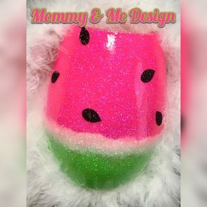 Glitter epoxy wine glass(personalization free)